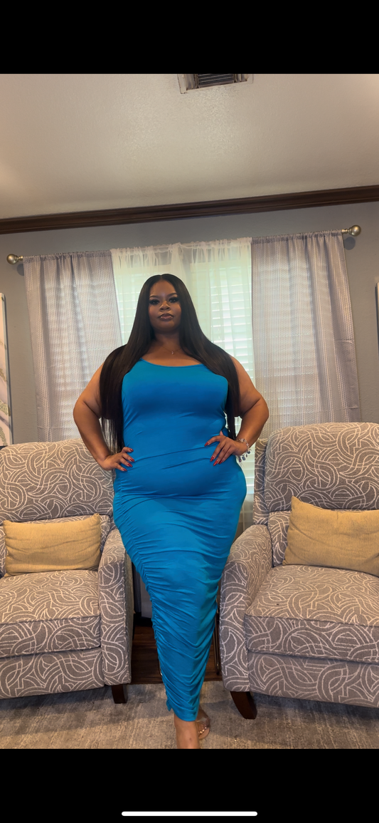 Basic Baddie Dress (turquoise)