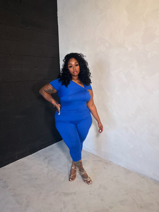 Plain Perfection Jumpsuit (Blue)