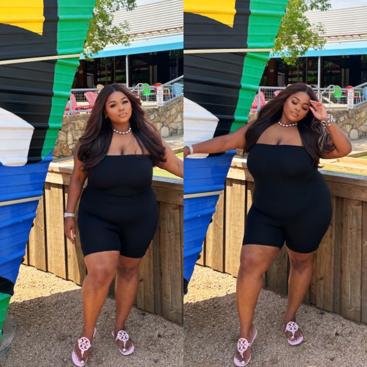Romp & Roll Romper (Black)