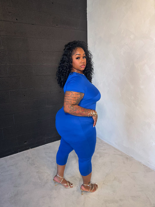 Plain Perfection Jumpsuit (Blue)