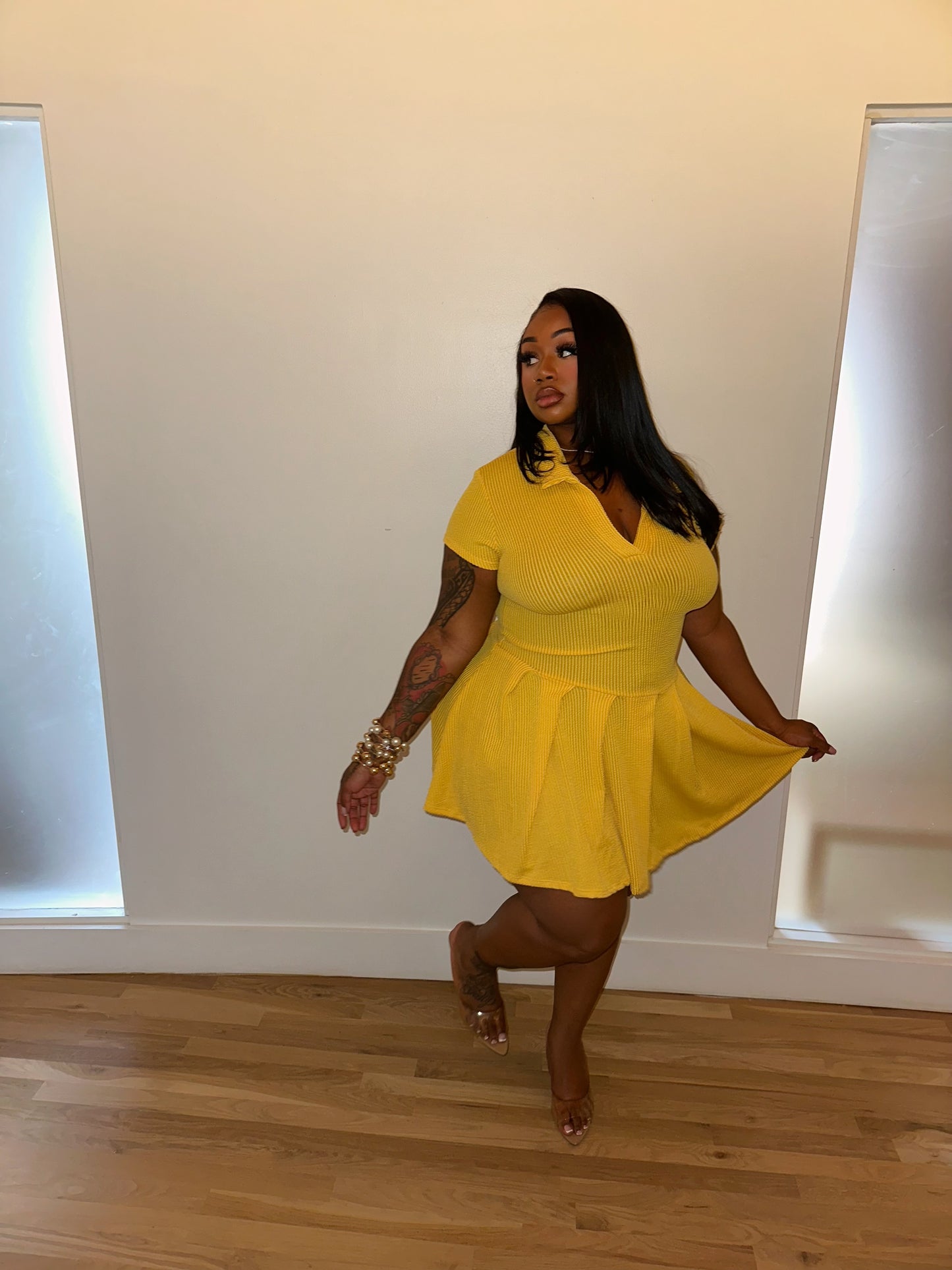 Twirl Dress (Yellow)