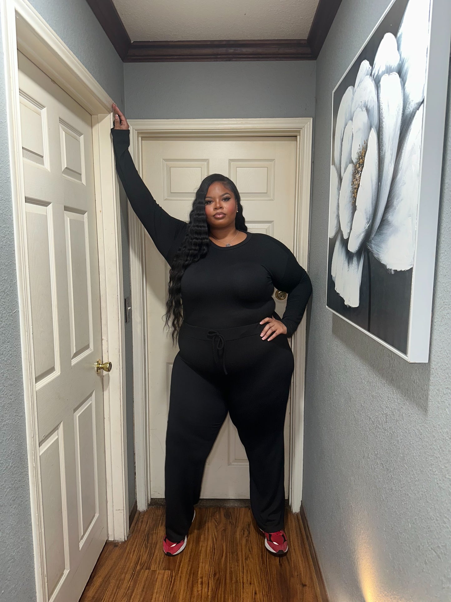 Comfy Ribbed Set (Black)