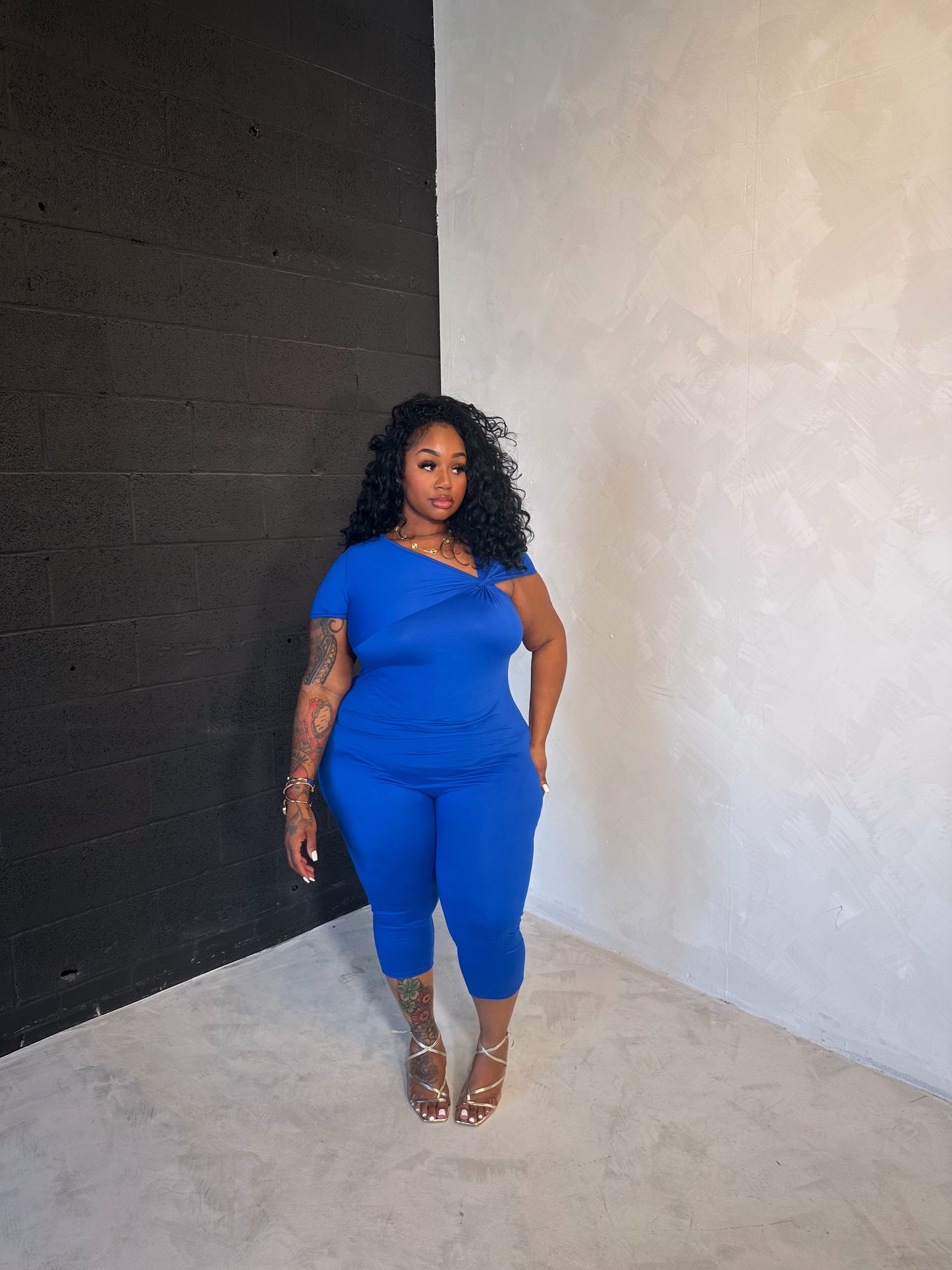 Plain Perfection Jumpsuit (Blue)