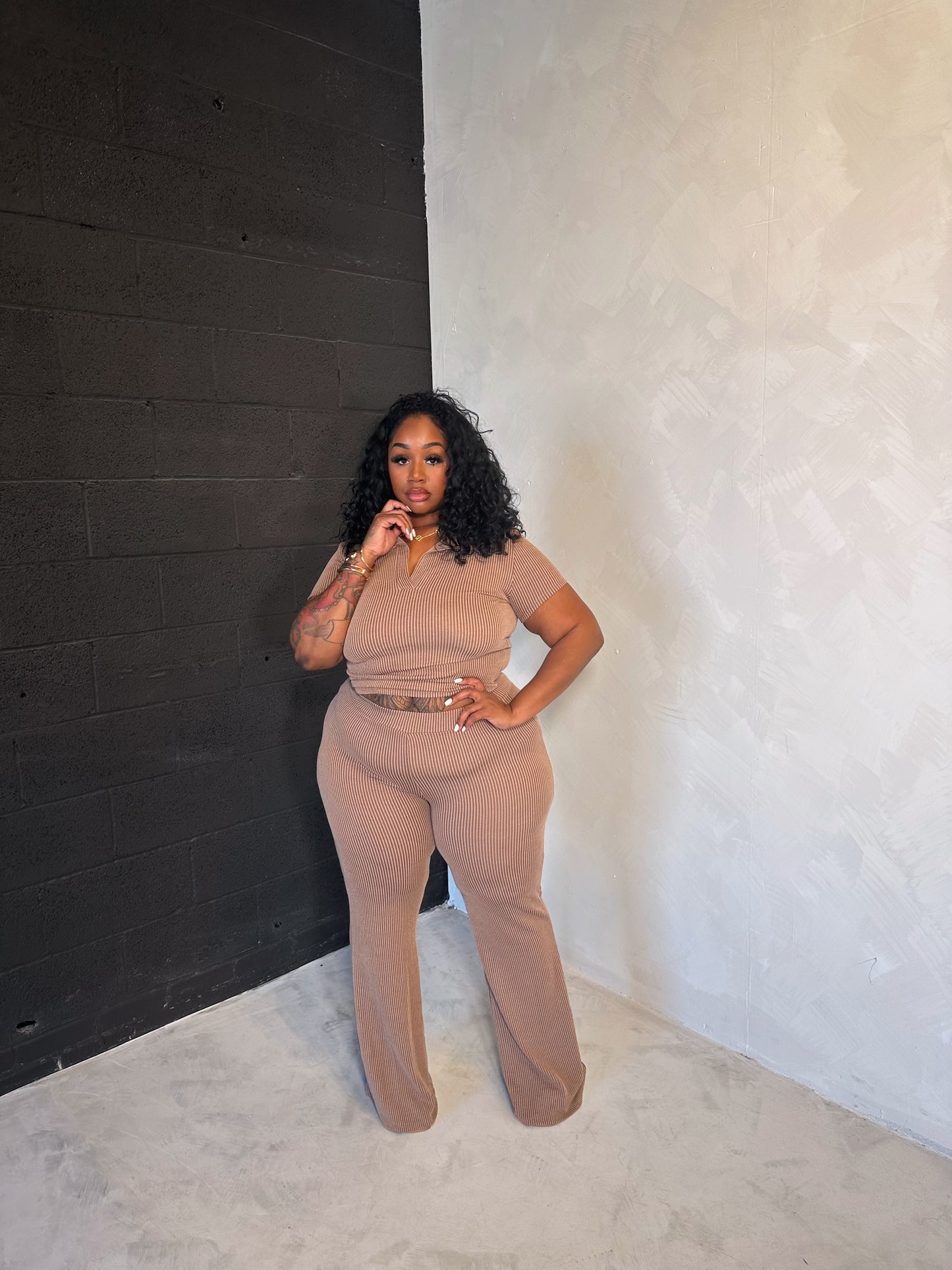 So Ribbed Set (Nude)