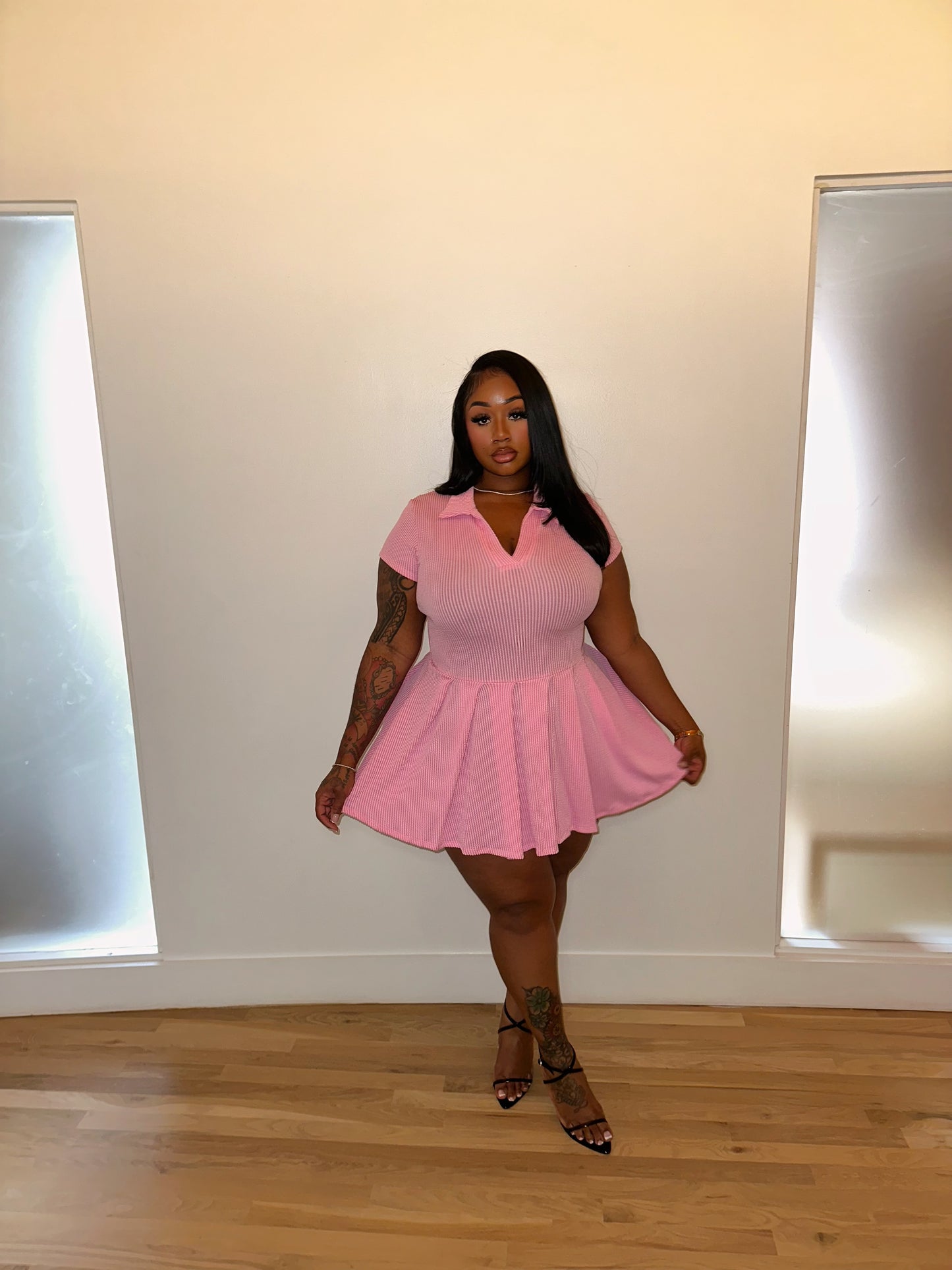 Twirl Dress (Pink)