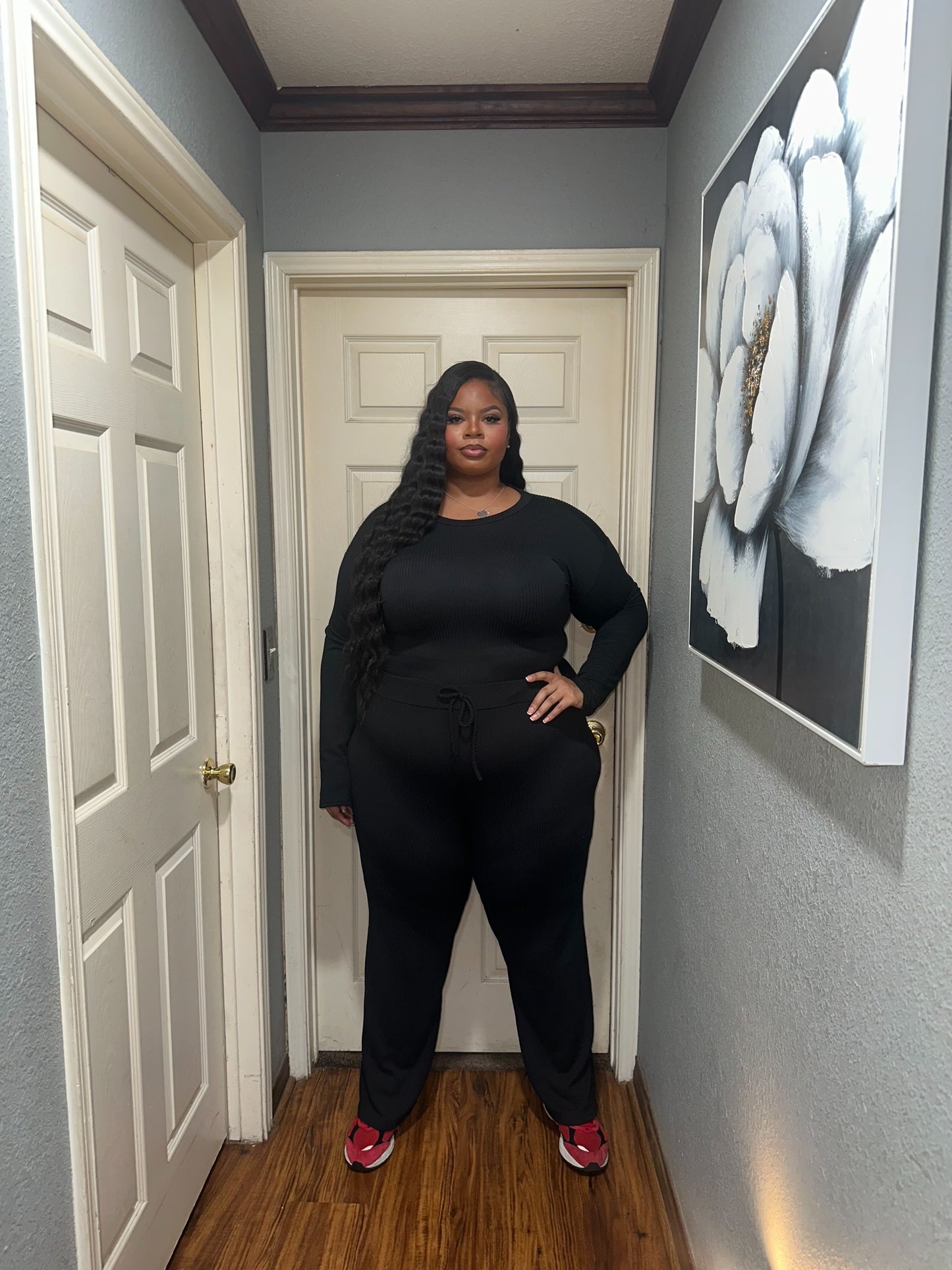 Comfy Ribbed Set (Black)